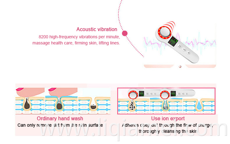 Facial multifunctional hot cold beauty cosmetic instrument